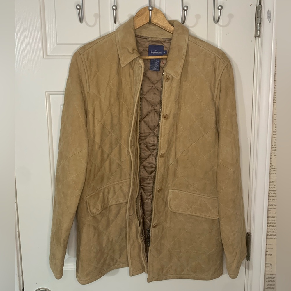 Faconnable goatskin leather coat